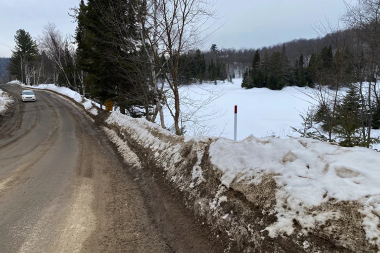 route verglacée