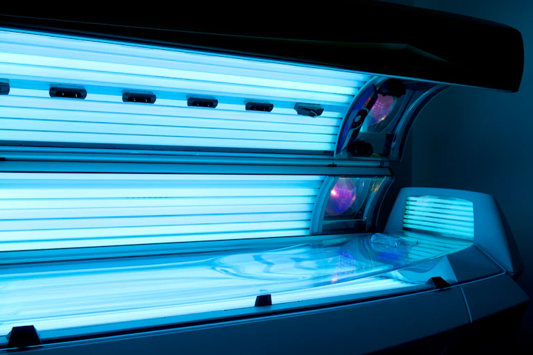 Cabine de bronzage ouverte