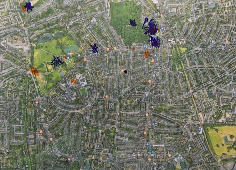 Map with pen class=