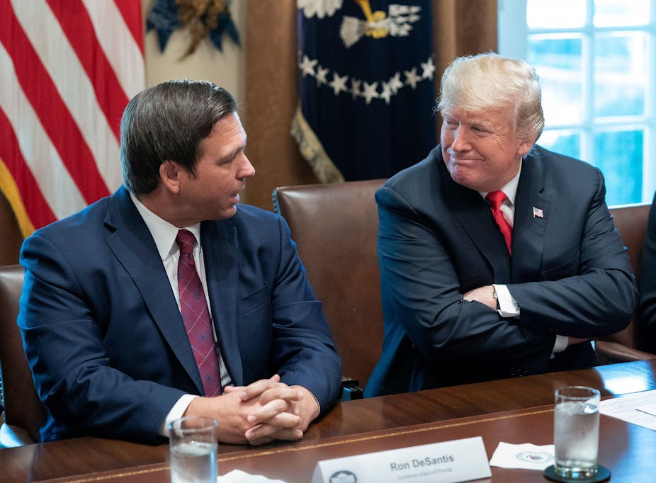 Trump v DeSantis: how the two Republican presidential heavy-hitters compare