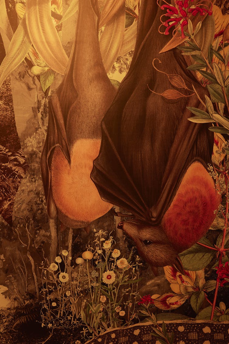 Artwork of a bat.