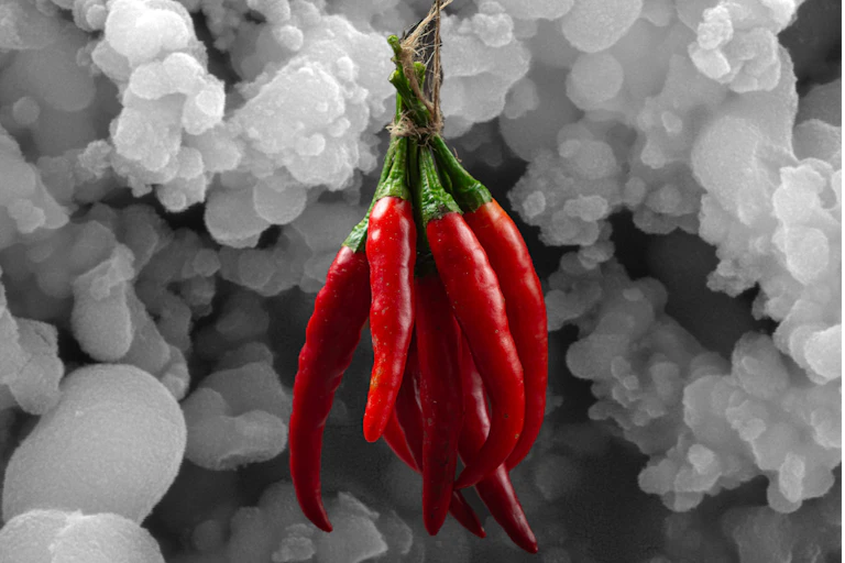La interacción entre la capsaicina y nanopartículas de TiO2-ZnO