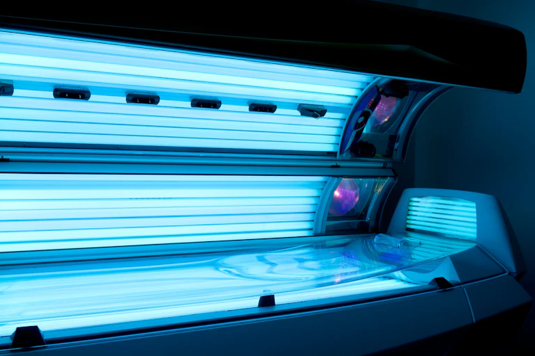 Cabina de bronceado abierta