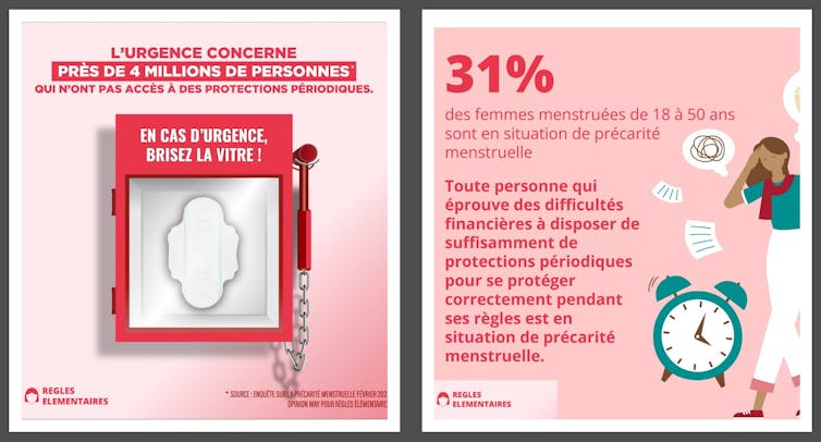 Environ 4 millions de personnes sont concernées par la précarité menstruelle en France