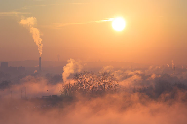 smog and sun