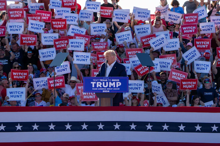 Donald Trump en meeting