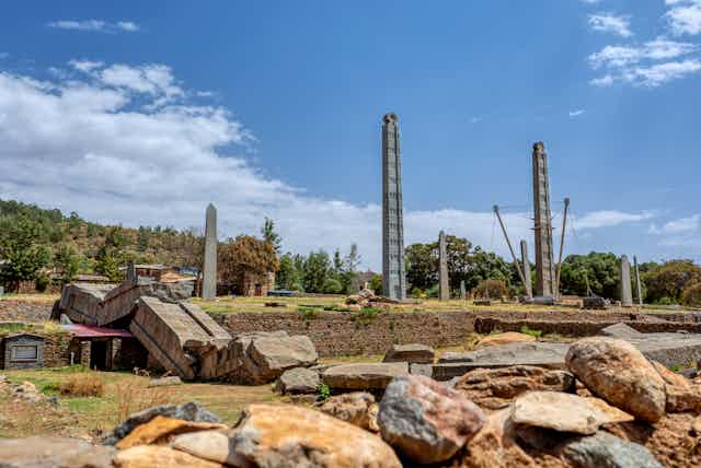 Stone obelisks in Aksum, Ethiopia