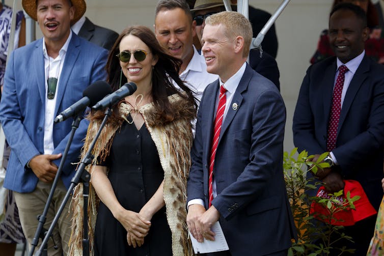 Jacinda Ardern spent her last day as PM with her successor Chris Hipkins at the annual Rātana celebrations