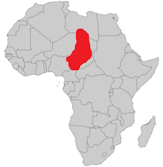 Map of the Kanem-Bornu empire