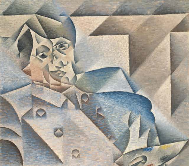 Retrato cubista de un hombre, Pablo Picasso.