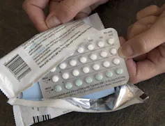 A package of birth control pills.