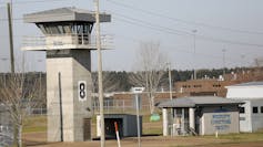 A prison watch tower.