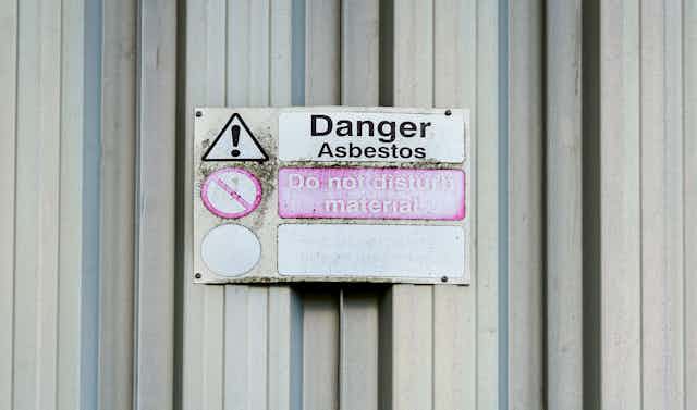 Asbestos warning signs