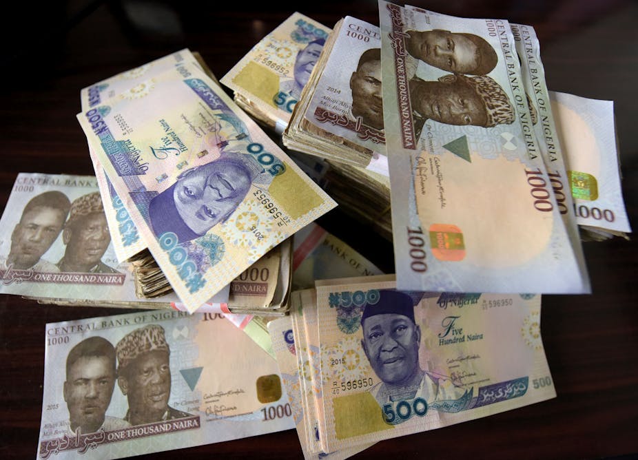 Naira banknotes, Nigeria's currency
