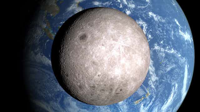 NASA visualisation of the lunar far side