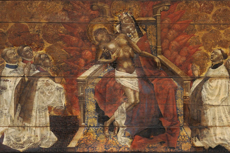 Tableau La Trinité aux chanoines de Notre-Dame de Paris.