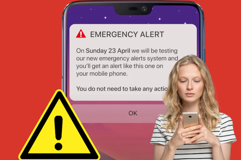 Phone alert, warning.