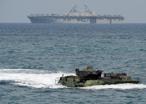 The US is about to blow up a fake warship in the South China Sea – but naval rivalry with Beijing is very real and growing