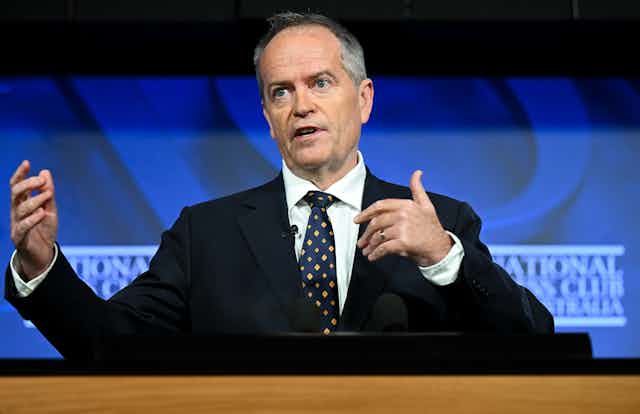 NDIS Minister Bill Shorten at the National Press Club this week