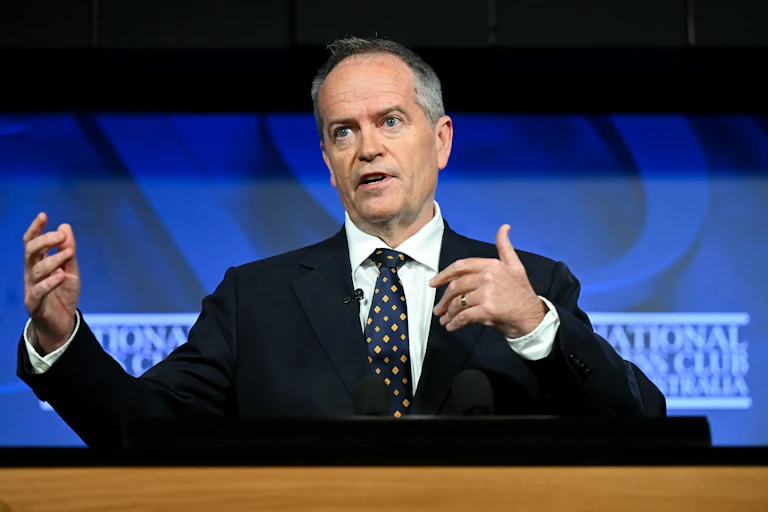 NDIS Minister Bill Shorten at the National Press Club this week