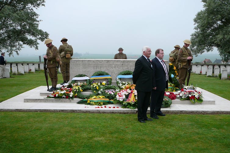 Commemoration service at Messines Ridge