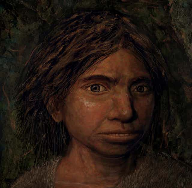Retrato de una joven denisovana.