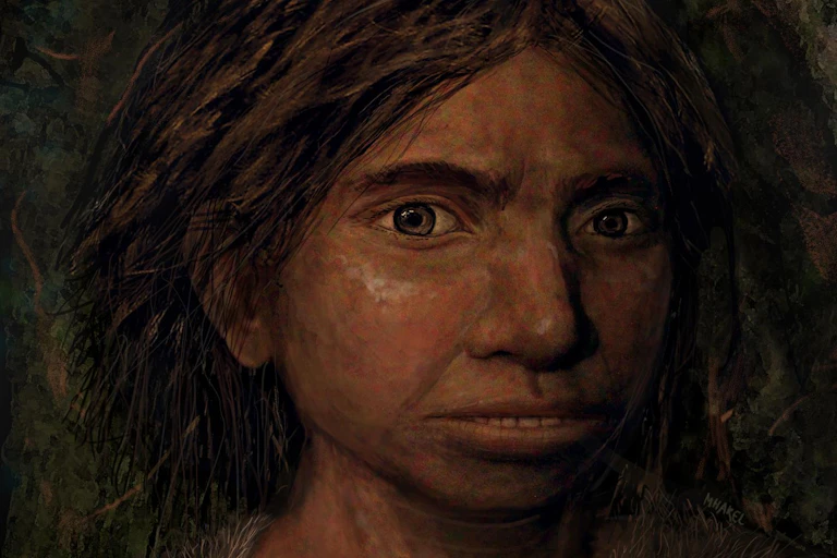 Retrato de una joven denisovana.