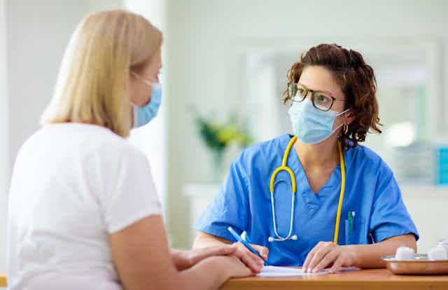Doctor takes a her patient's history