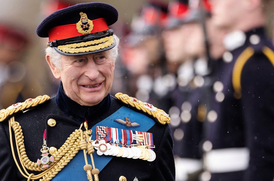 King Charles III inspects the 200th Sovereign's parade 