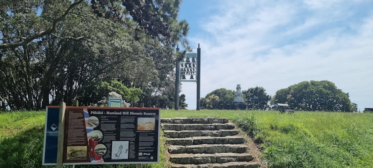 The New Zealand Wars memorial in New Plymouth
