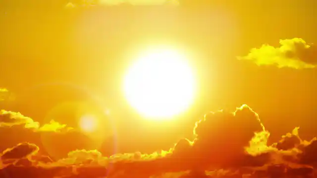 Sun shining