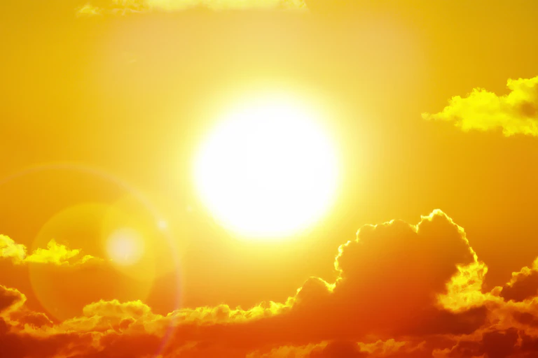 Sun shining