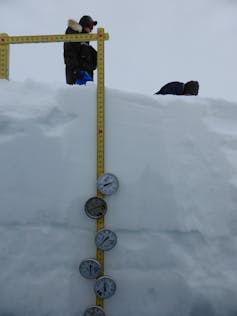 A view from a wintertime snowpack survey