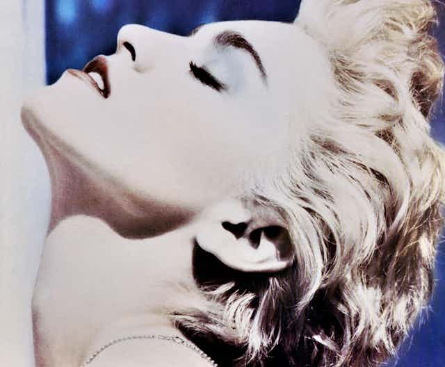 The cover of Madonna's True Blue album.