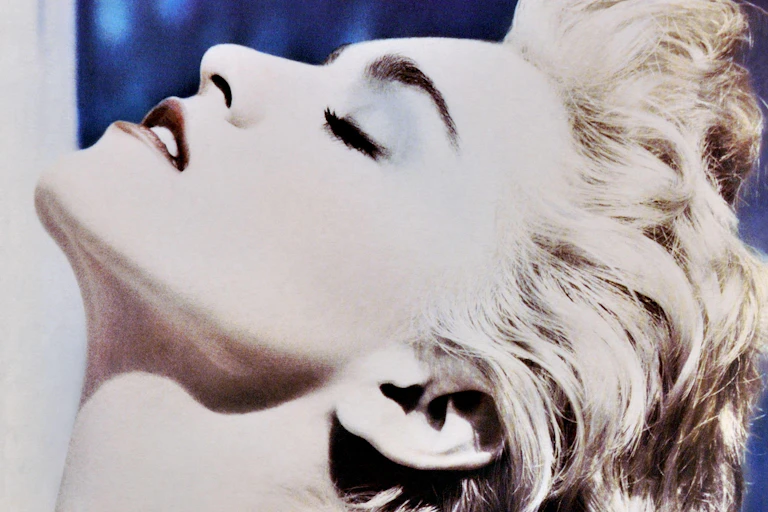 The cover of Madonna's True Blue album.