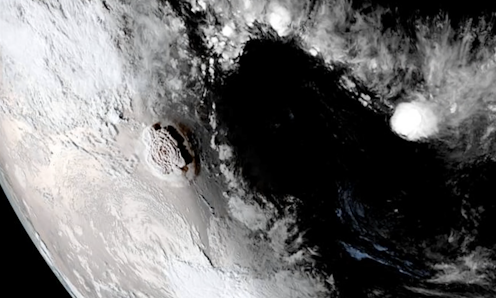 The Tonga volcano eruption caused a 'super bubble' in Earth's ionosphere, disrupting satellite navigation