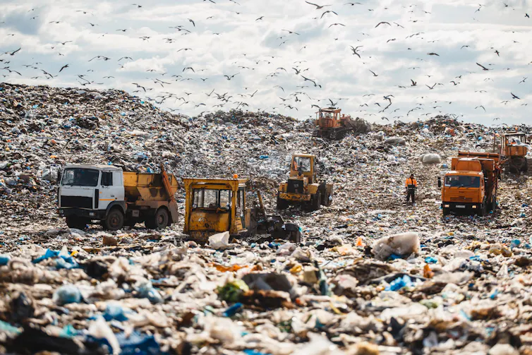 A landfill site.