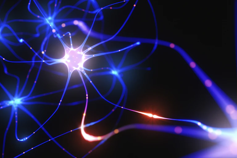 Illustration of firing neuron