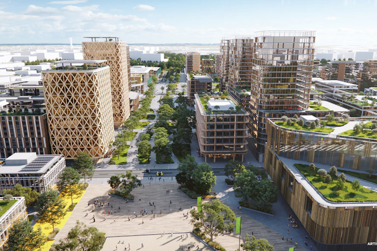 Artist's impression of new city centre development