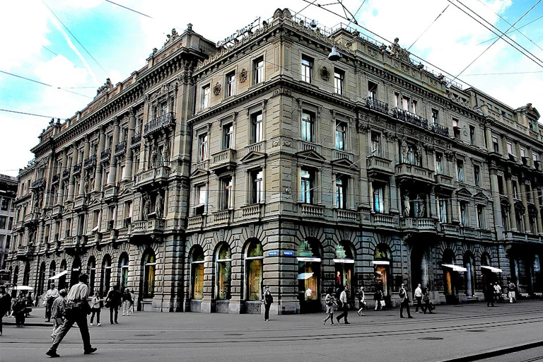Bâtiment du Credit Suisse à Zurich, en Suisse.