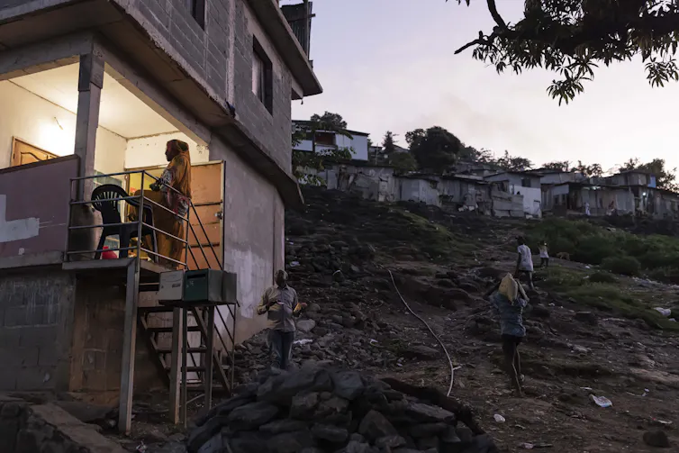 Le village de Kaweni, près de Mamoudzou, sur l’île de Mayotte, le 26 avril 2023