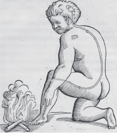 schéma historique de connexion entre pied et cerveau