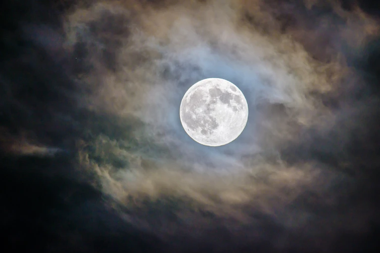 Photographie de la Lune.