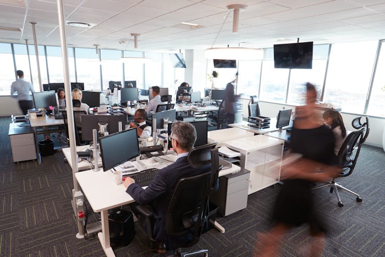 Open-plan office