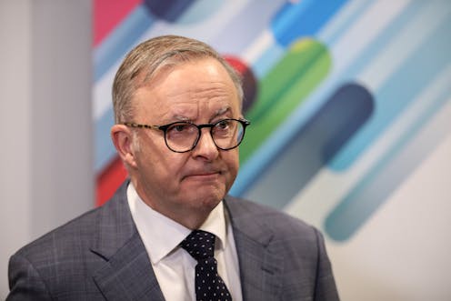 Labor maintains large lead in post-budget polls a year after winning election, but Voice support slumps