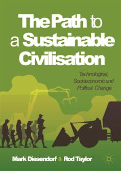 Book cover showing a bulldozer approaching a small crowd of people