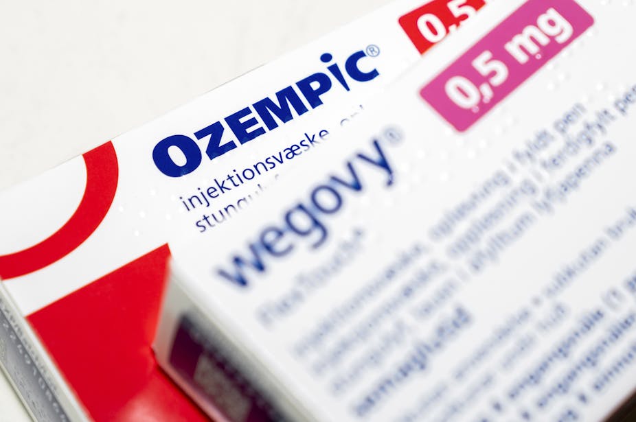 Boxes of Ozempic and Wegovy