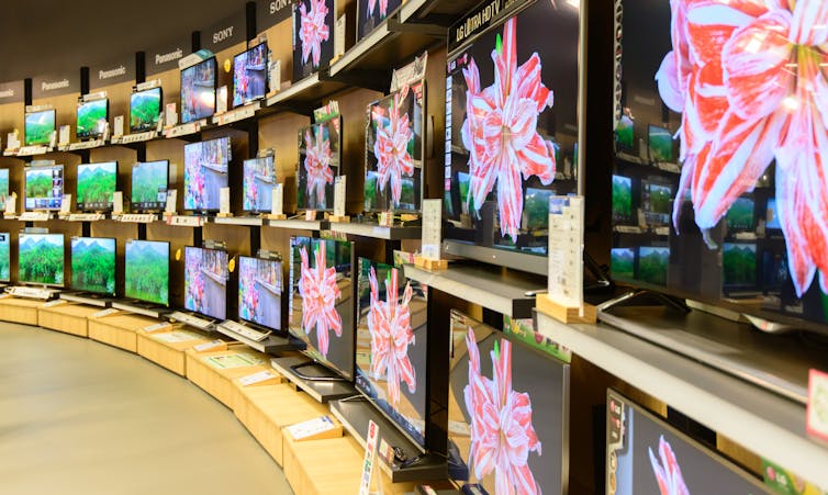 TVs in a shop