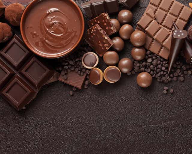 array of chocolates