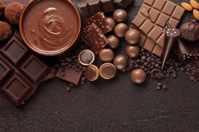 array of chocolates